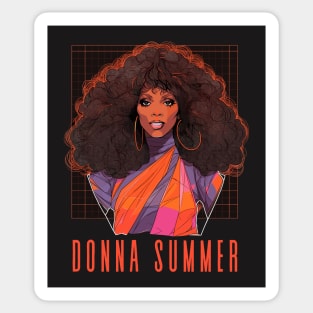 Donna Summer - Retro Style Fan Design Sticker